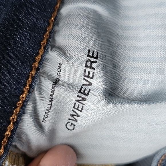 7 For All Mankind Size 25 Gwenevere Dark Wash Skinny Jeans - Picture 9 of 12